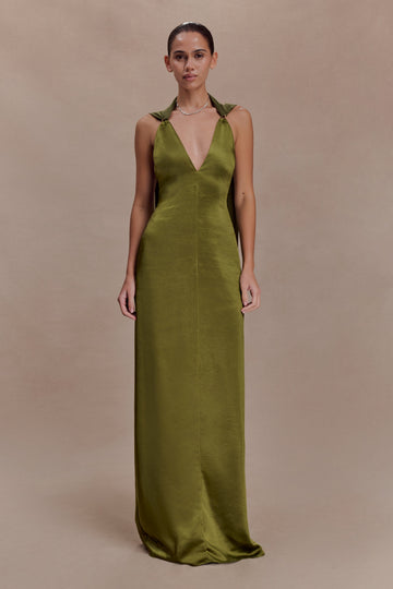 Myla Satin Maxi Dress