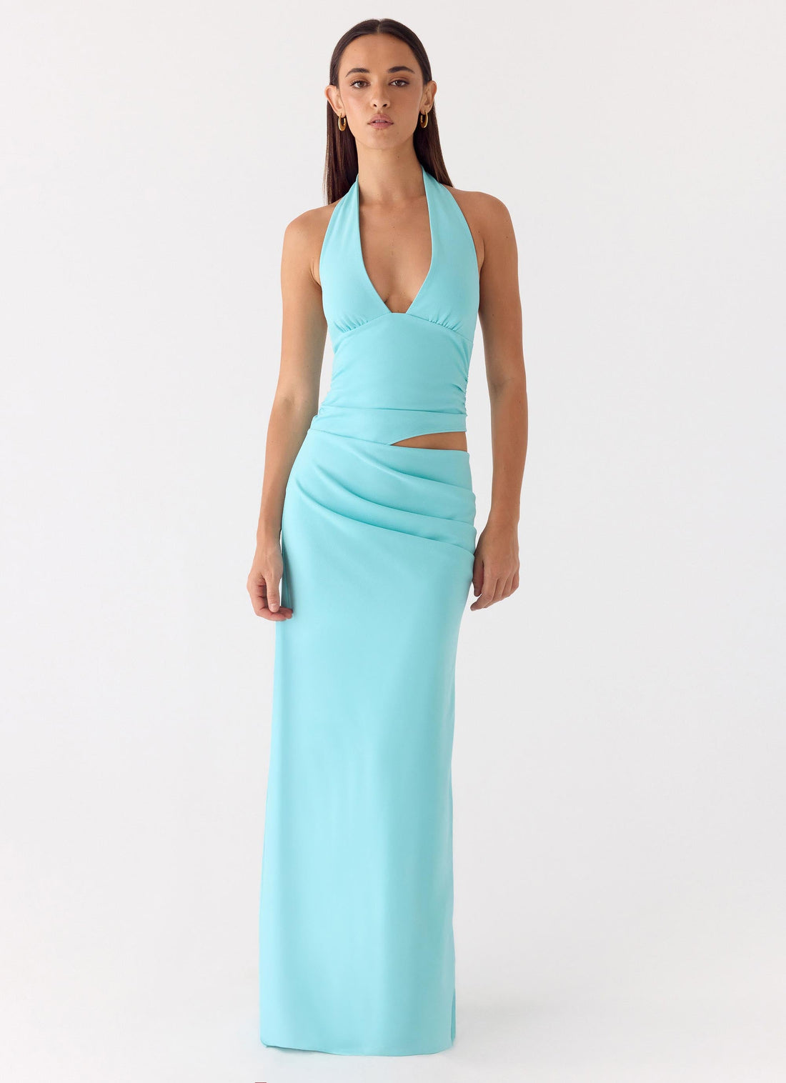 Aqua Maxi Dress