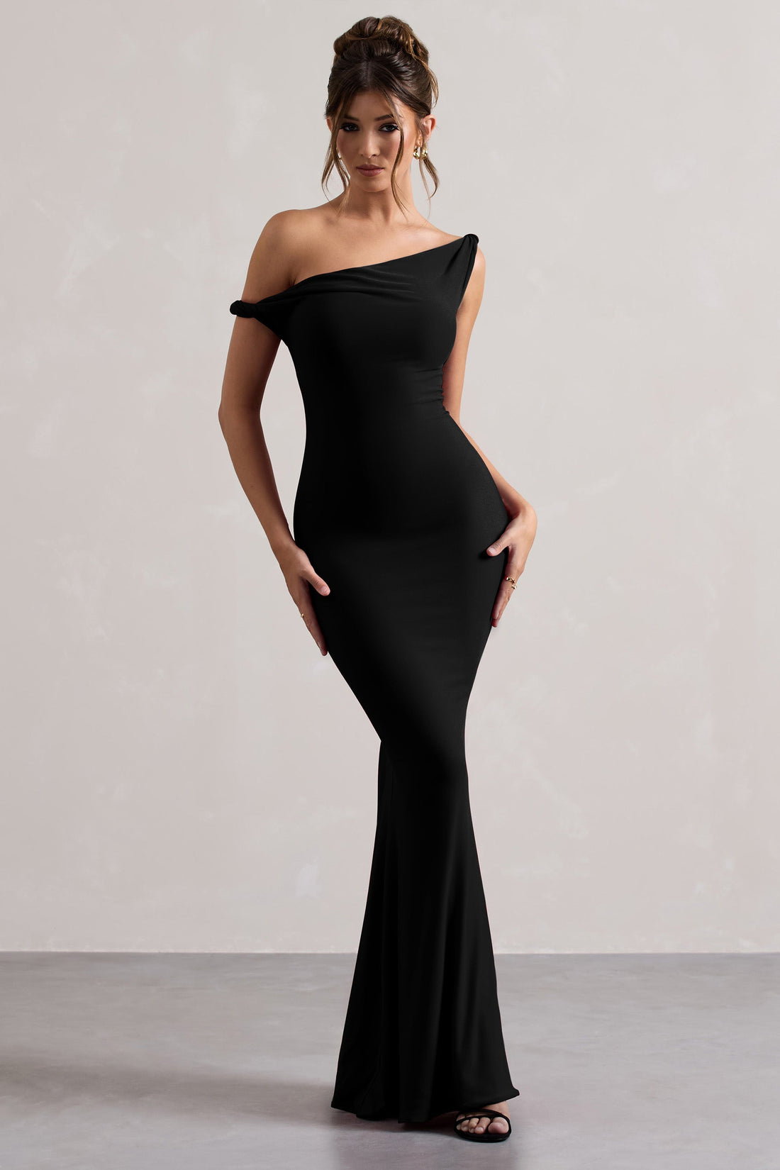 Ayla Twisted Asymmetric Maxi Dress