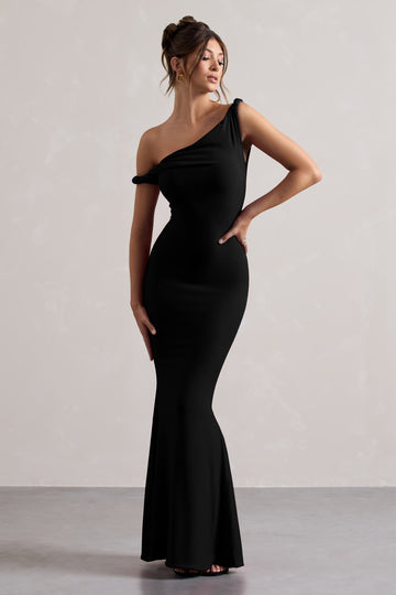 Ayla Twisted Asymmetric Maxi Dress